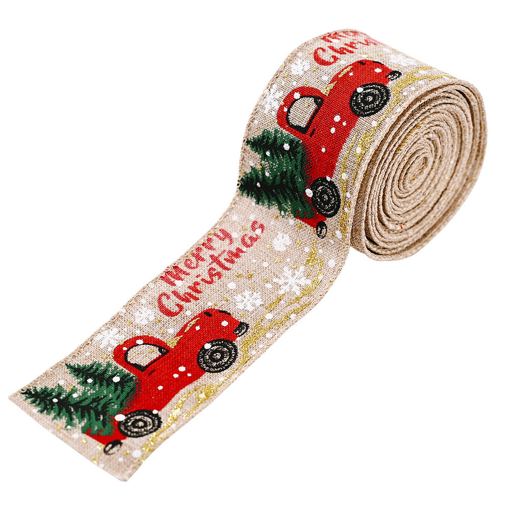 Car & Christmas Tree Ribbon