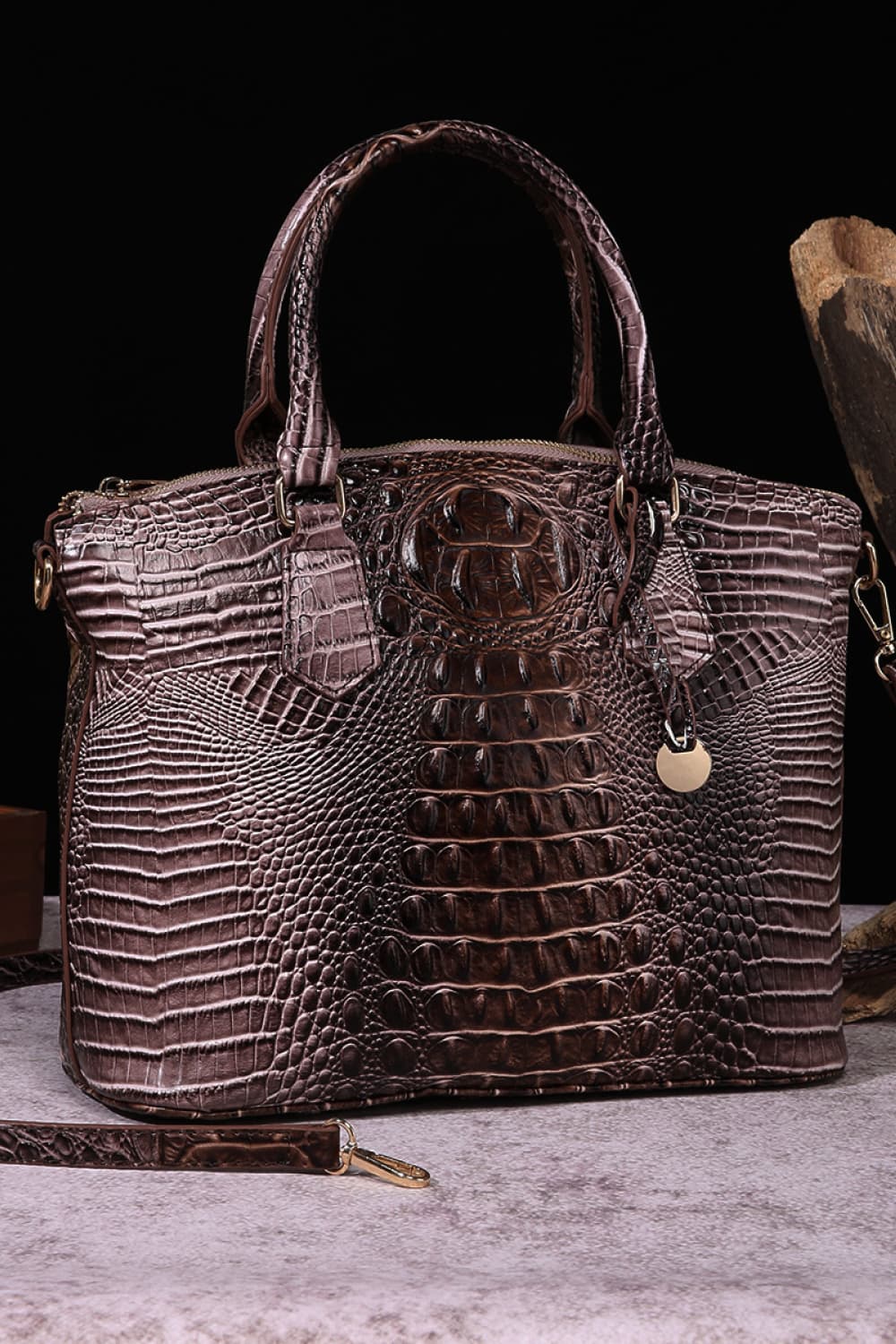 Gradient PU Leather Handbag