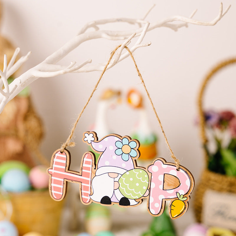 Easter Letter Wooden Hanging Widget