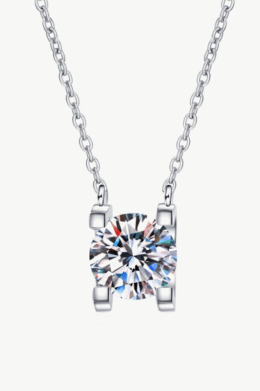 1 Carat Moissanite Chain Necklace