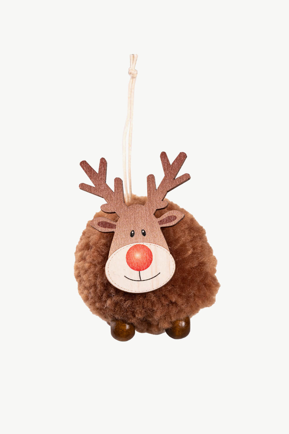 4-Pack Christmas Sherpa Reindeer Hanging Widgets