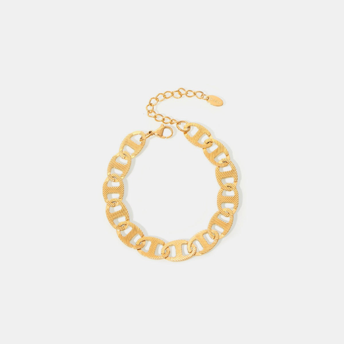 18K Gold-Plated Stainless Steel Chain Bracelet