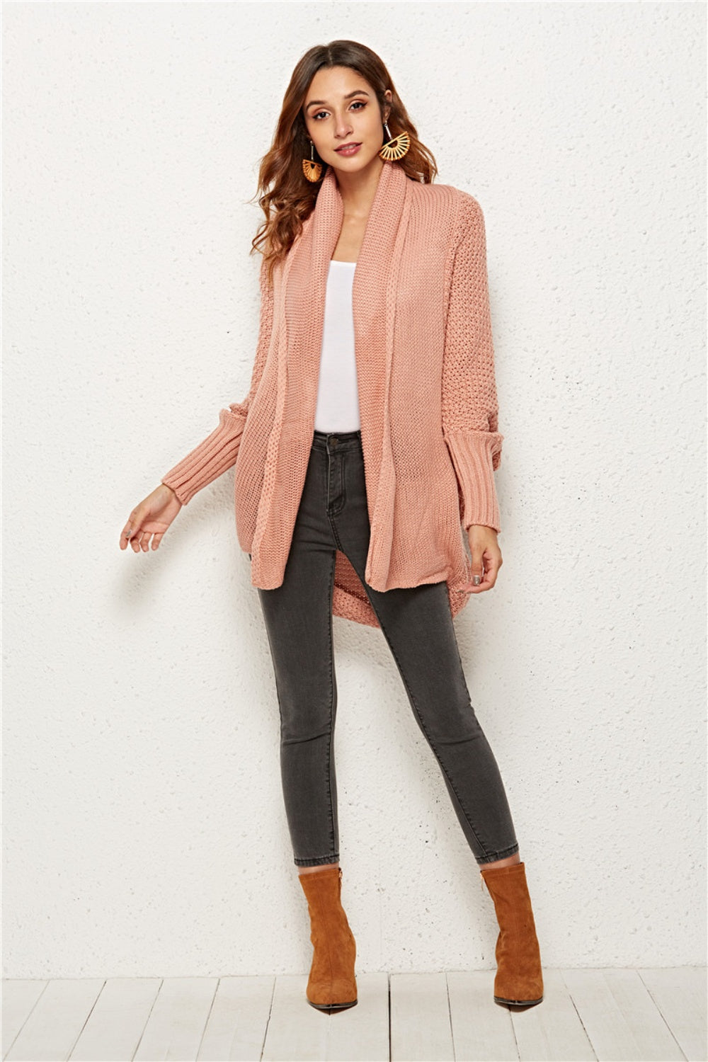 Angel Wings Open Front Batwing Sleeve Cardigan